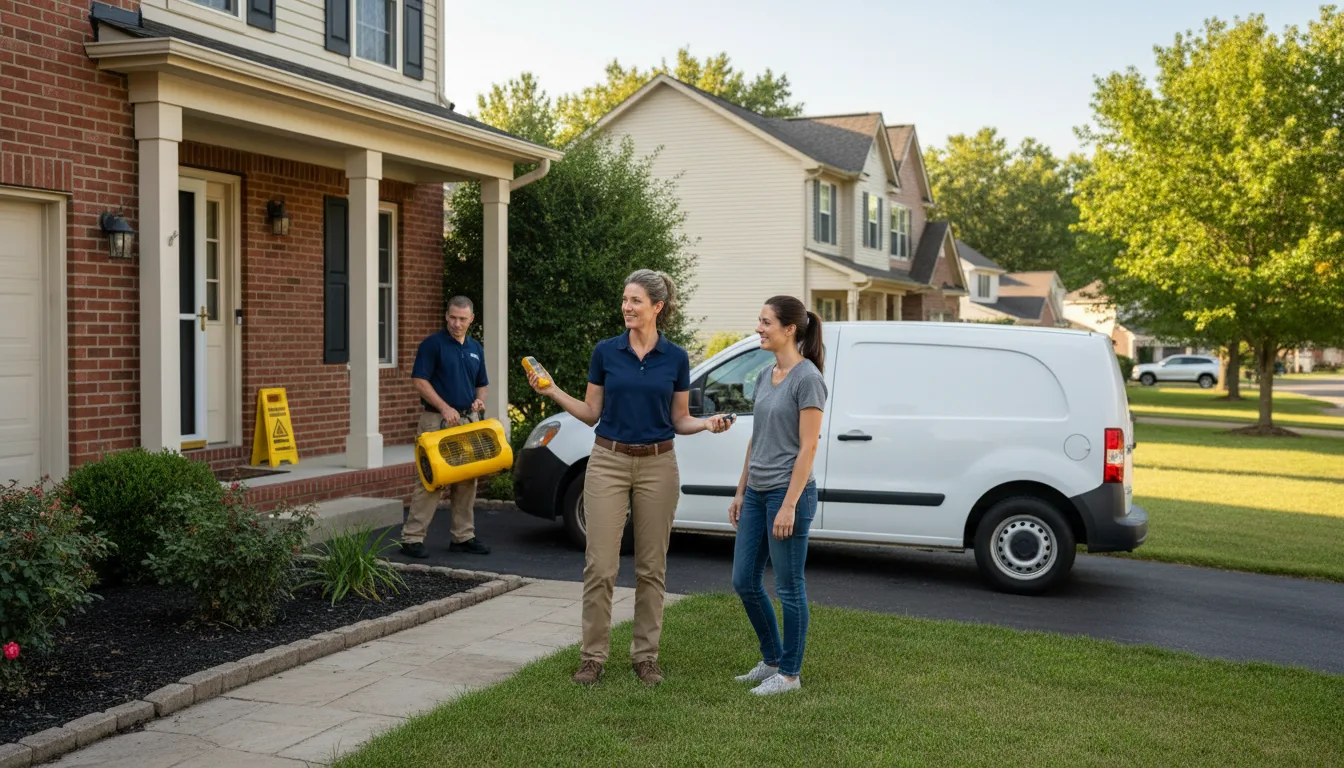 Residential water damage restoration in Pulaski, MS